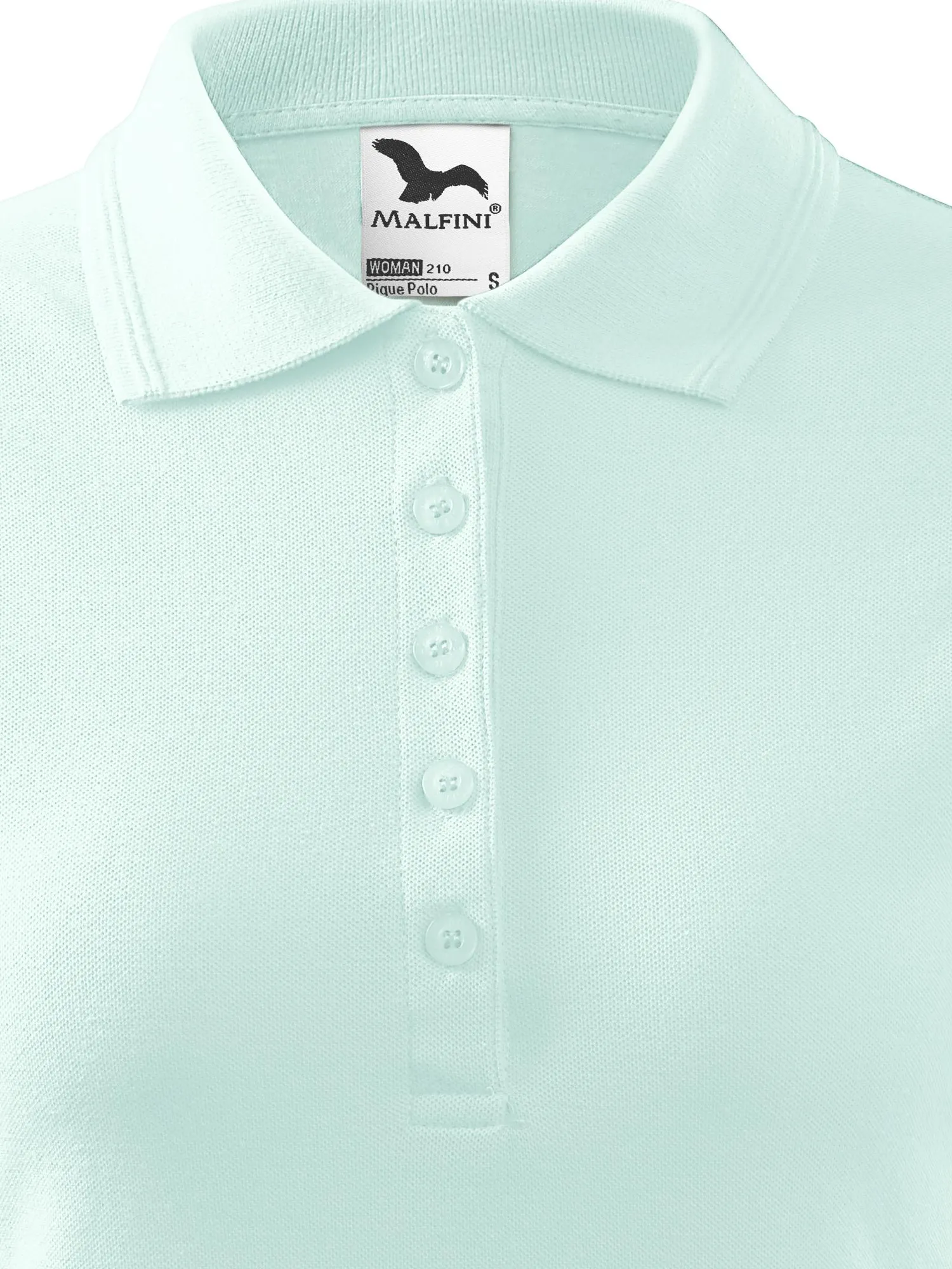 Moteriški elegantiški polo marškinėliai - Užsegimas 5 mygtukais