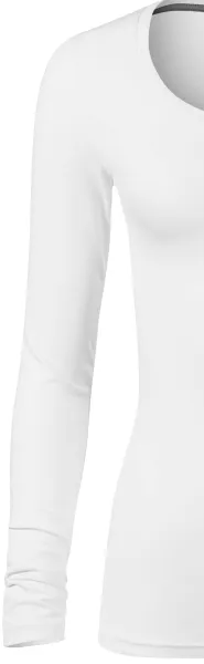 Moteriški marškinėliai ilgomis rankovėmis ir gilesne iškirpte - Klasikinės ilgos rankovės