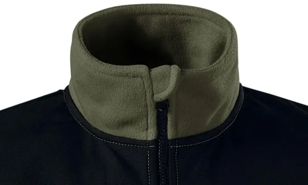 Šilta unisex vilnonė striukė - Užsegimas užtrauktuku iki smakro