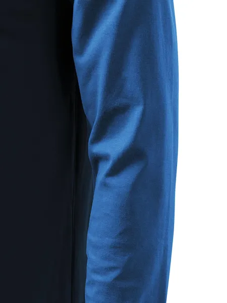 Vyriški kontrastiniai marškinėliai ilgomis rankovėmis - Iškirpti šoninėmis siūlėmis