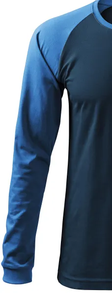 Vyriški kontrastiniai marškinėliai ilgomis rankovėmis - Ilgos raglano rankovės