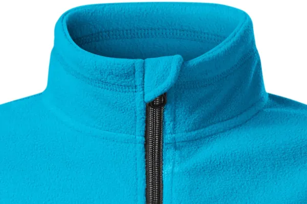 Vaikų vilnos kontrastinė striukė - Užsegimas užtrauktuku iki smakro