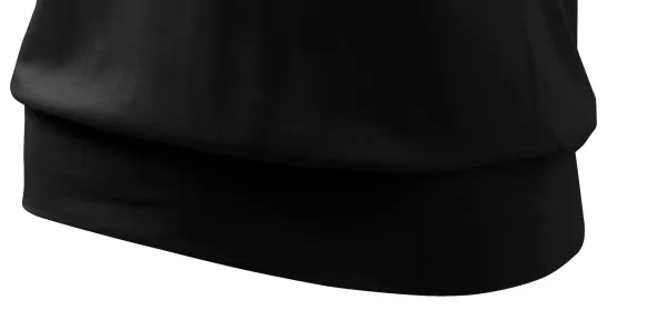 Moteriški madingi marškinėliai - Platus apatinis marškinių kraštelis