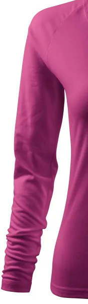 Moteriški prigludę marškinėliai, V formos iškirptė - Ilgos raglano rankovės