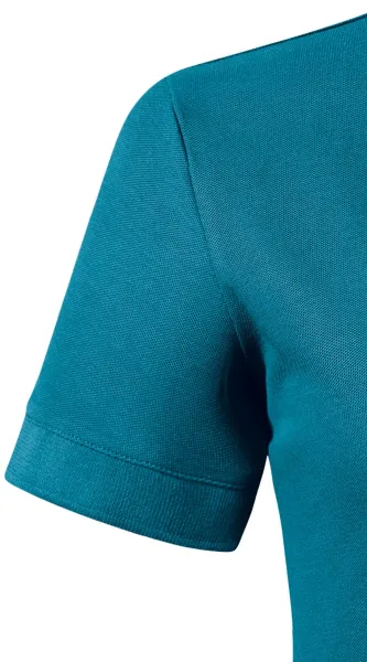 Moteriški ekologiškos medvilnės polo marškinėliai - Klasikinės trumpos rankovės