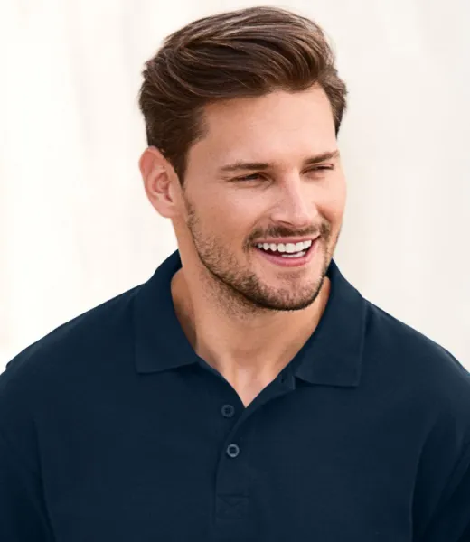 Elegantiški vyriški polo marškinėliai - 3 sagų užsegimas