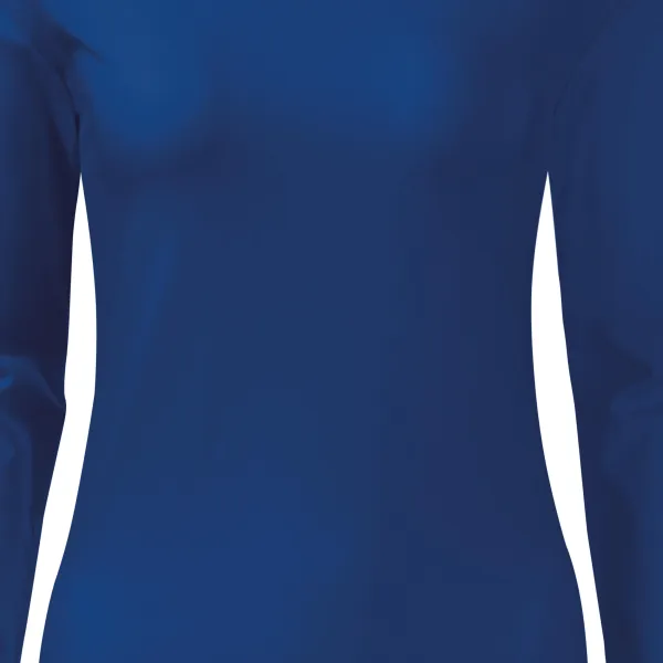 Moteriški prigludę marškinėliai ilgomis rankovėmis - Švelniai smailėjantis kirpimas