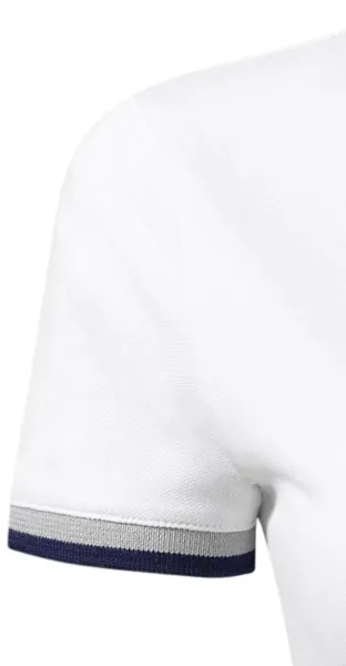 Moteriški polo marškinėliai su apykakle - Trumpos rankovės su kontrastingomis juostelėmis