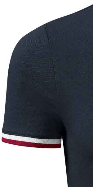 Vyriški polo marškinėliai su apykakle - Trumpos rankovės su kontrastingomis juostelėmis