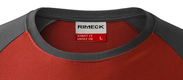 Vyriški kontrastiniai marškinėliai ilgomis rankovėmis - Klasikinė apvali iškirptė