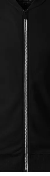 Vyriškas sportinis marškinėliai su paslėptomis kišenėmis - Baltas metalinis užtrauktukas