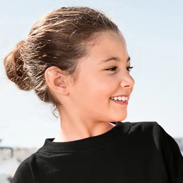 Vaikiški klasikiniai marškinėliai - Klasikinė apvali iškirptė