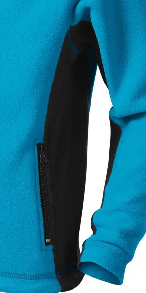 Vaikų vilnos kontrastinė striukė - Tamsios kontrastingos detalės