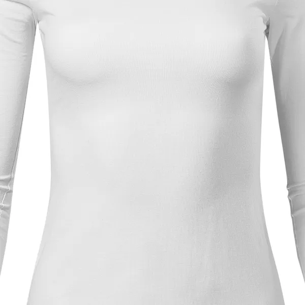 Moteriški marškinėliai ilgomis rankovėmis - Šiek tiek prigludęs kirpimas