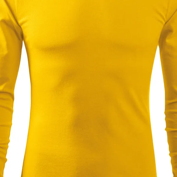 Vyriški marškinėliai ilgomis rankovėmis - Šiek tiek prigludęs kirpimas