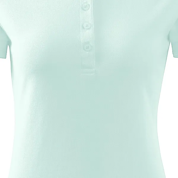 Moteriški elegantiški polo marškinėliai - Švelniai smailėjantis kirpimas