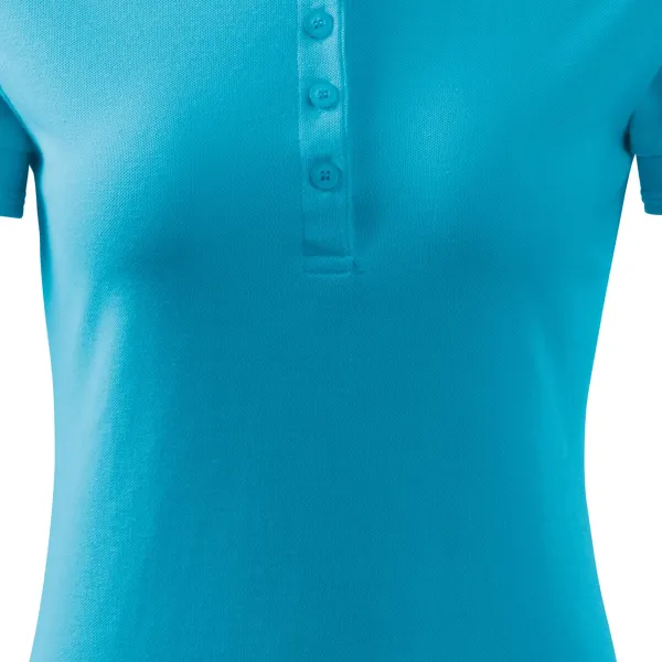 Moteriški elegantiški polo marškinėliai - Švelniai smailėjantis kirpimas
