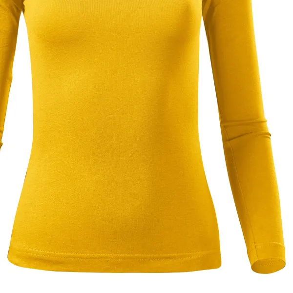 Moteriški marškinėliai ilgomis rankovėmis - Šiek tiek prigludęs kirpimas