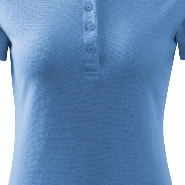 Moteriški elegantiški polo marškinėliai - Švelniai smailėjantis kirpimas