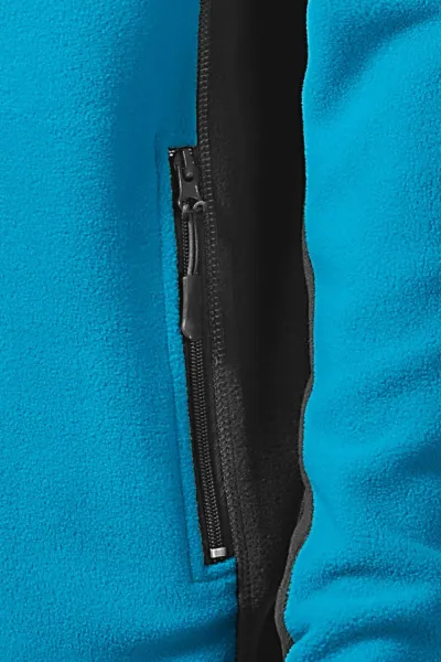 Vyriška vilnonė kontrastinė striukė - Praktiškos kišenės su užtrauktuku