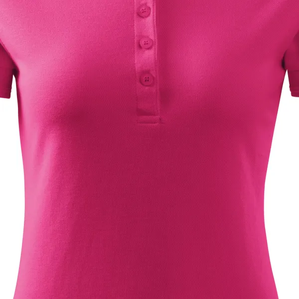 Moteriški elegantiški polo marškinėliai - Švelniai smailėjantis kirpimas