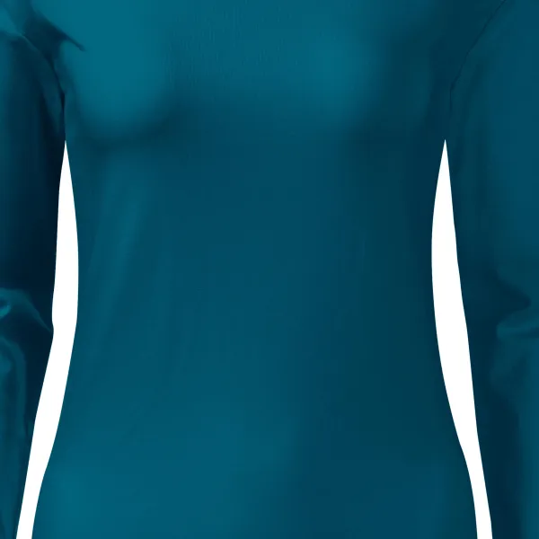 Moteriški prigludę marškinėliai ilgomis rankovėmis - Švelniai smailėjantis kirpimas