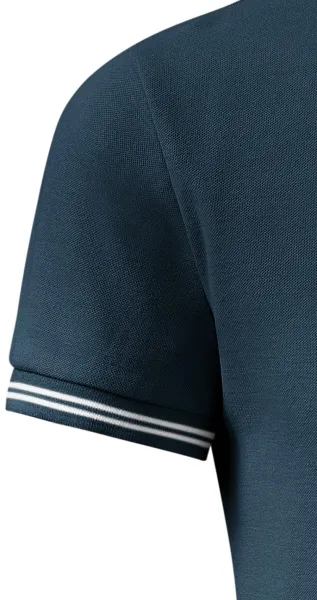 Vyriški kontrastiniai polo marškinėliai - Klasikinės trumpos rankovės