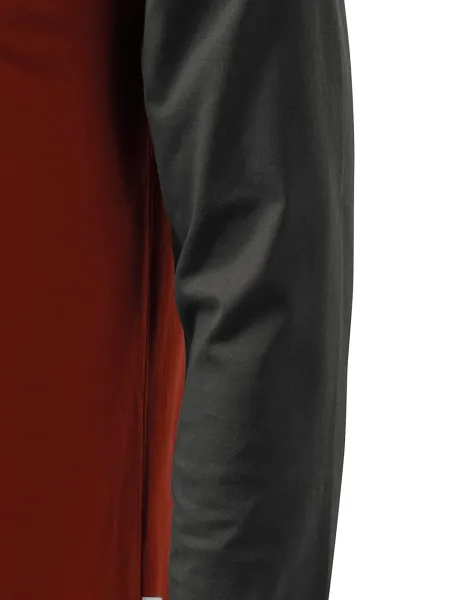 Vyriški kontrastiniai marškinėliai ilgomis rankovėmis - Iškirpti šoninėmis siūlėmis