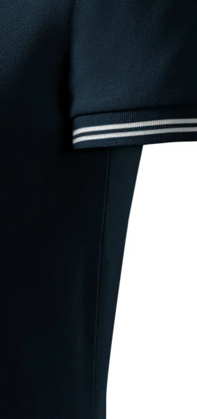 Vyriški kontrastiniai polo marškinėliai - Iškirpti šoninėmis siūlėmis