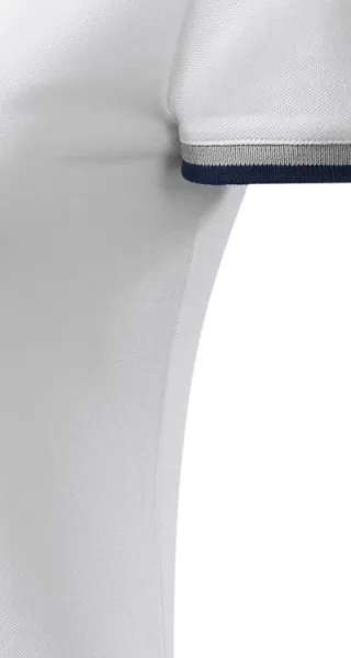 Moteriški polo marškinėliai su apykakle - Kirpimas su šoninėmis siūlėmis