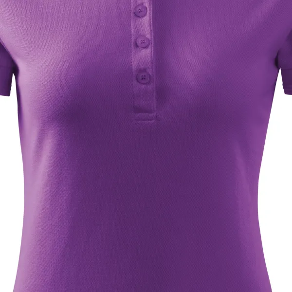 Moteriški elegantiški polo marškinėliai - Švelniai smailėjantis kirpimas